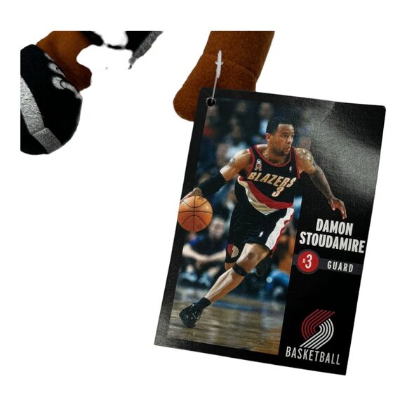 Damon Stoudamire Mighty Mouse Plush Beanie #3 PDX Trail Blazers NBA /7500 VTG - Picture 4 of 9